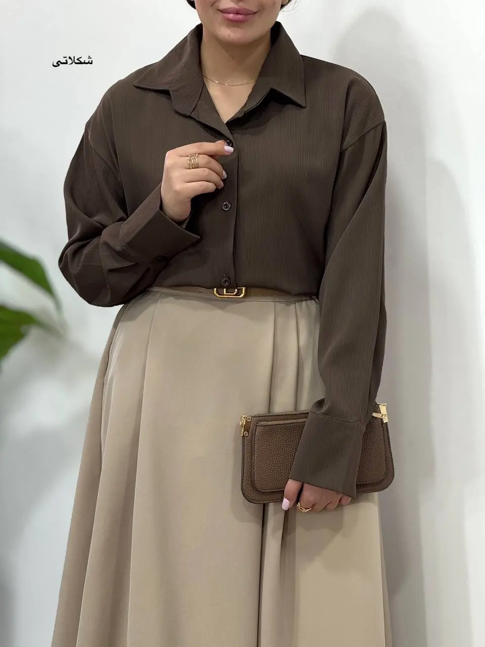 شومیز ابریشم جلو دکمه آیسو تیسا